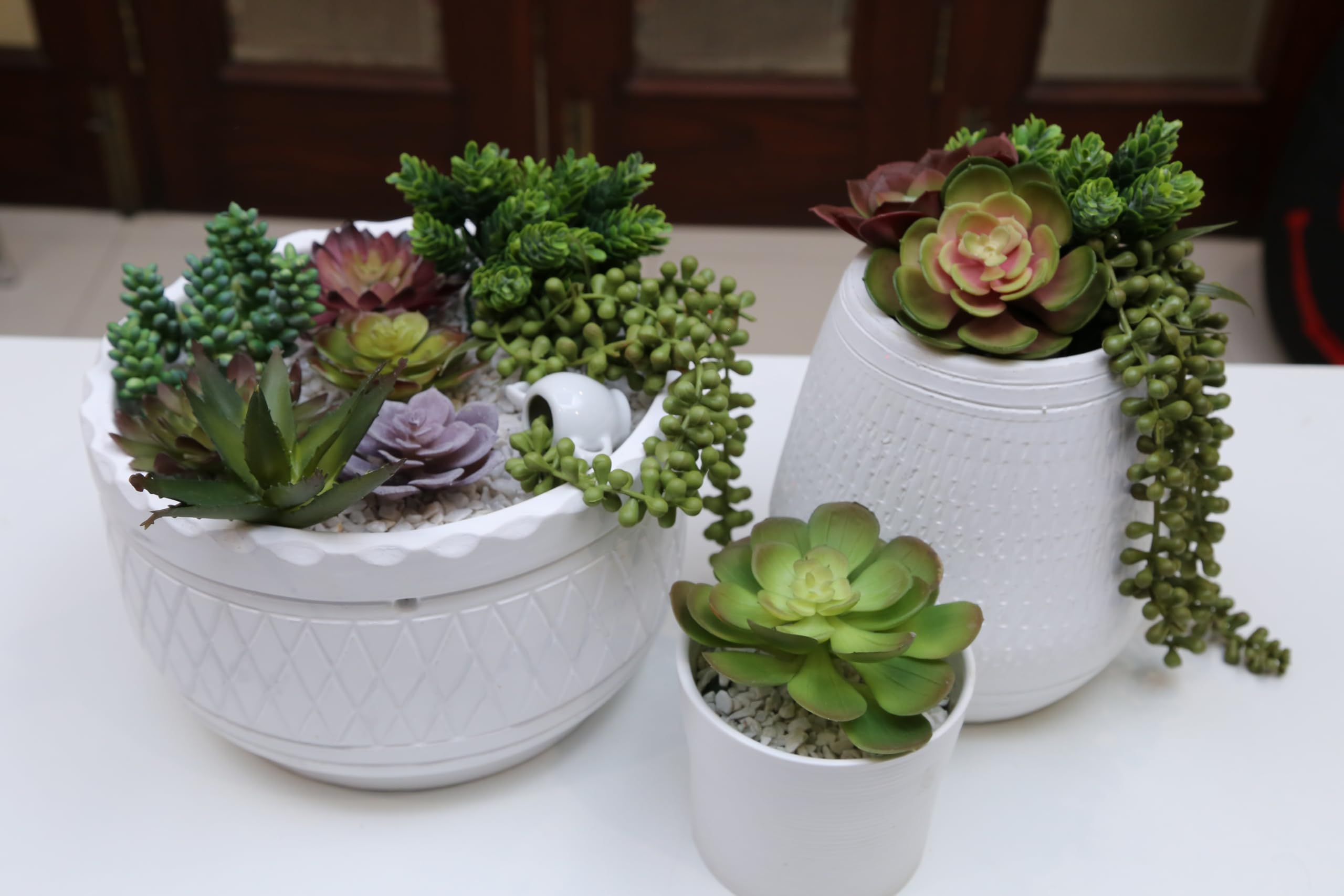 DECOROUS artificial succulents ideal for office desk decoration