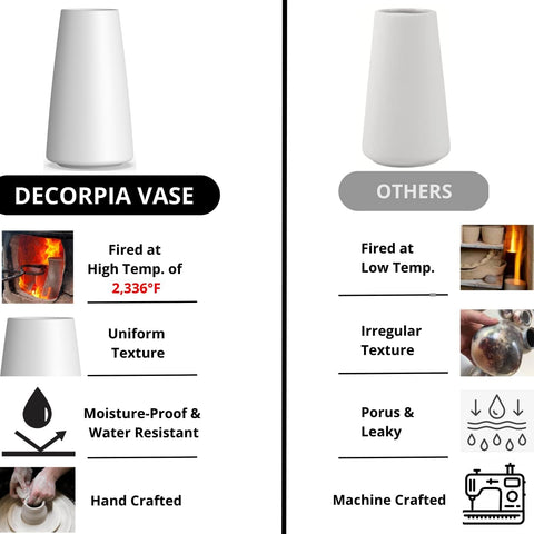 Decorpia desk vase modern is ideal for office desks and coffee tables.