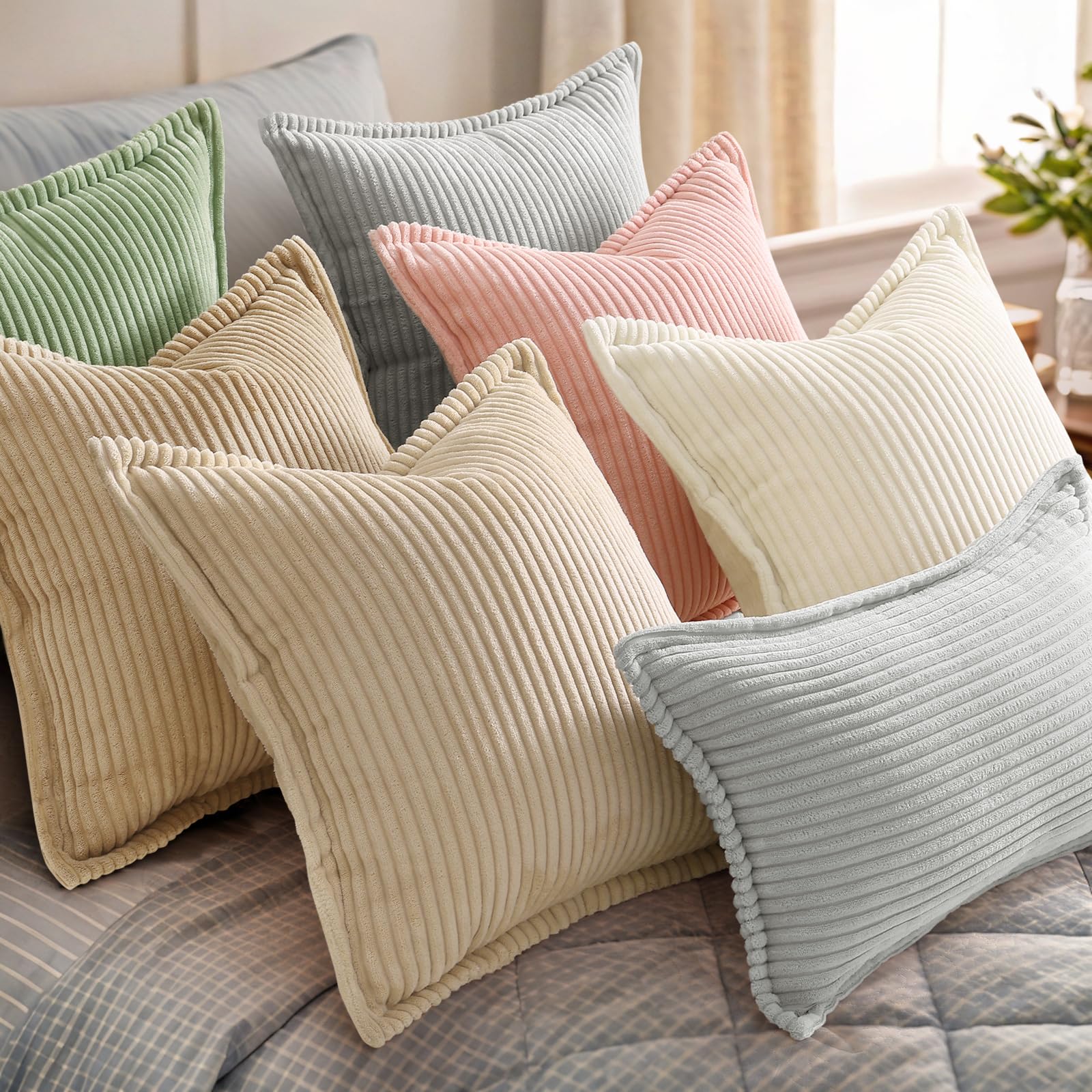 decorUhome 26x26 euro sham cover fits standard square pillows