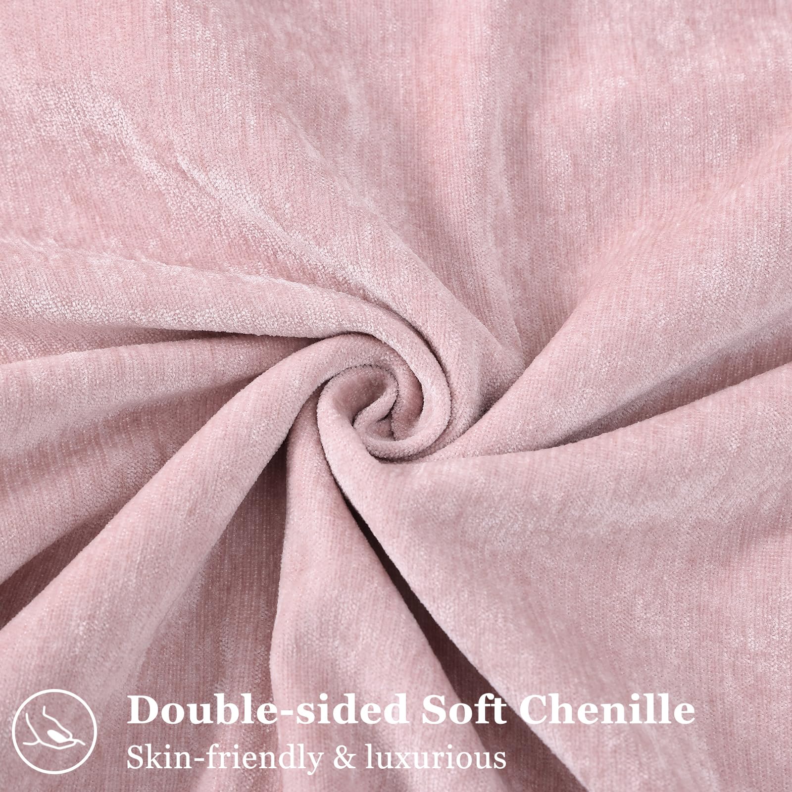 decorUhome blush pink pillow cover with flange edge adds relaxed style