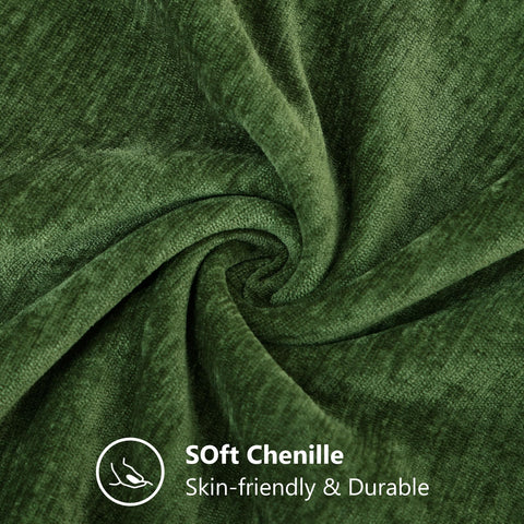 decoruhome chenille pillow cover with hidden zipper detail