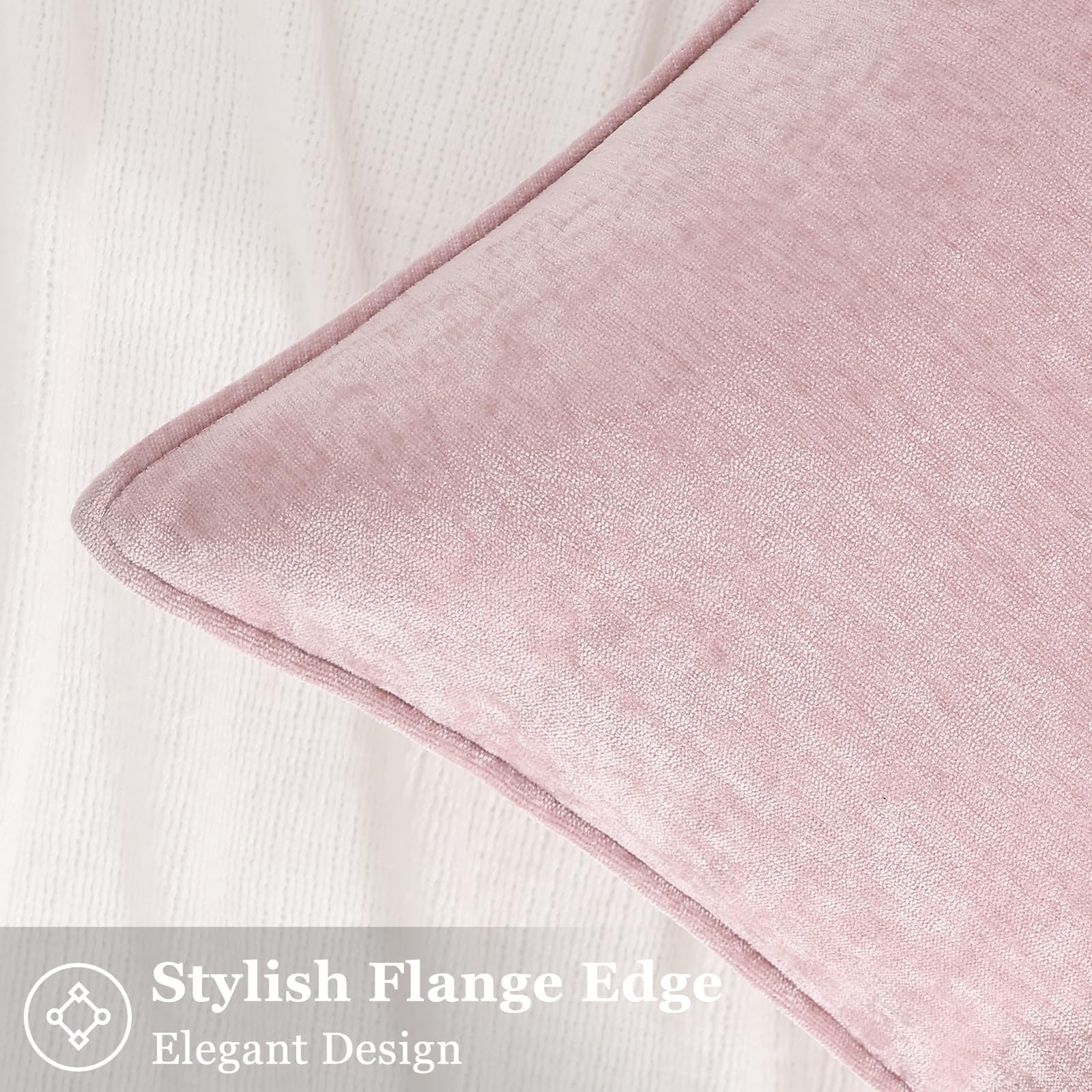 decorUhome chenille pillow cover feels plush and durable
