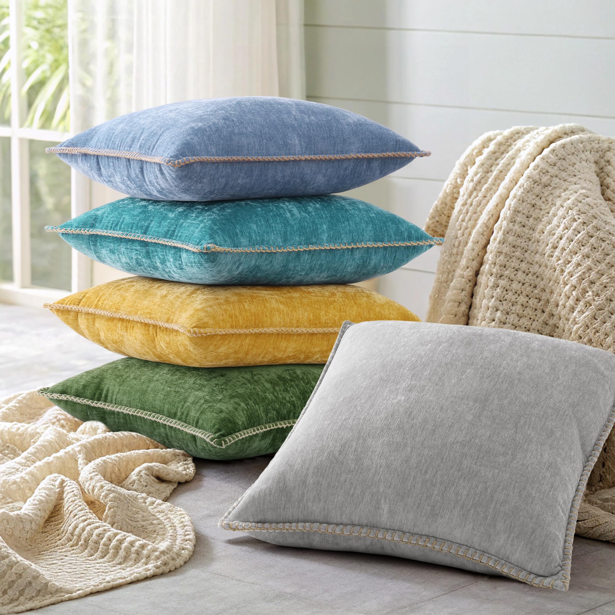 decorUhome 20x20 pillow cover, perfect fit for standard cushions