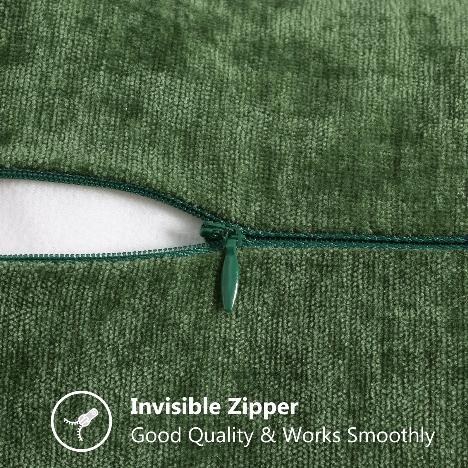 decorUhome hidden-zipper close-up, seamless look and easy refresh