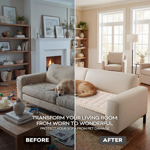 decoruhome couch cover offers versatile use beyond the sofa for home comfort.