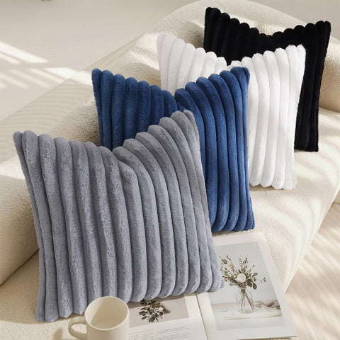 decorUhome 18x18 inch set of 2 pillow covers ready to refresh a sofa.