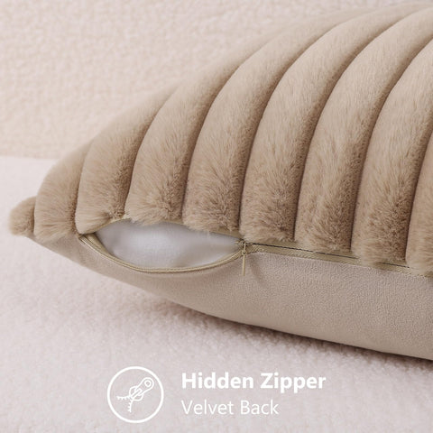 decorUhome hidden zipper keeps a clean silhouette on the pillow cover