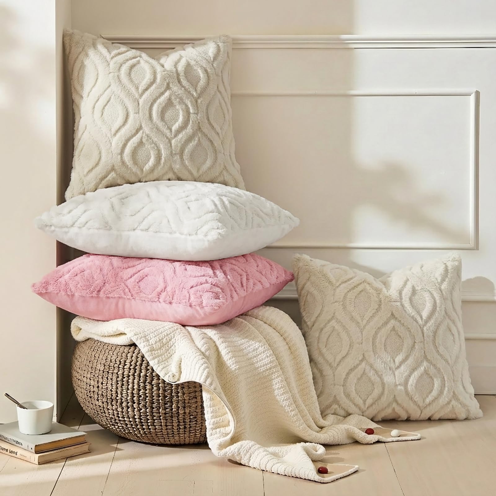 decorUhome hidden zipper closure keeps a clean seamless look
