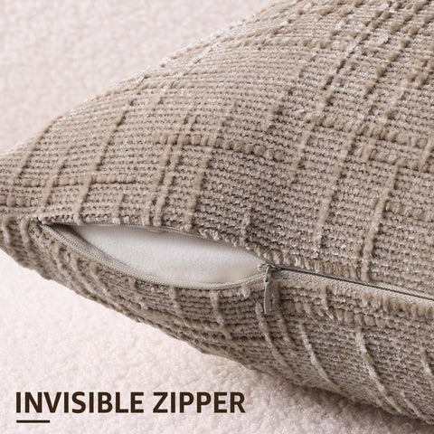 decorUhome invisible zipper detail showcases clean lines and easy opening