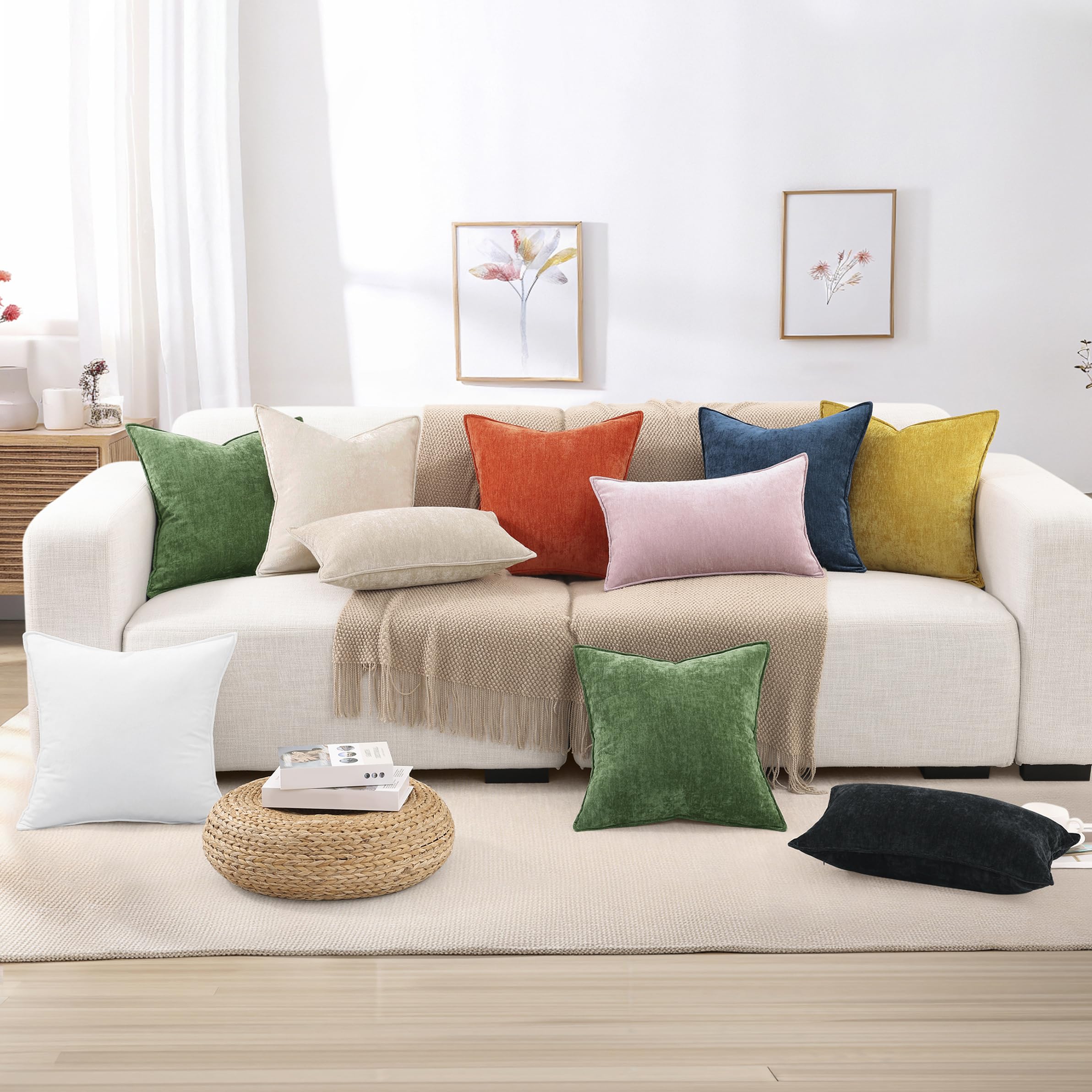 decorUhome machine washable pillow cover makes cleaning simple