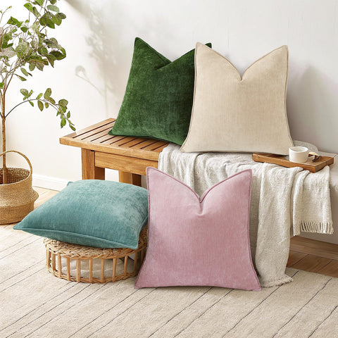 decorUhome machine-washable pillow covers on gentle cycle