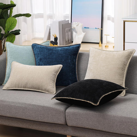 decorUhome modern farmhouse design Poseidon pillow cover elevates decor.