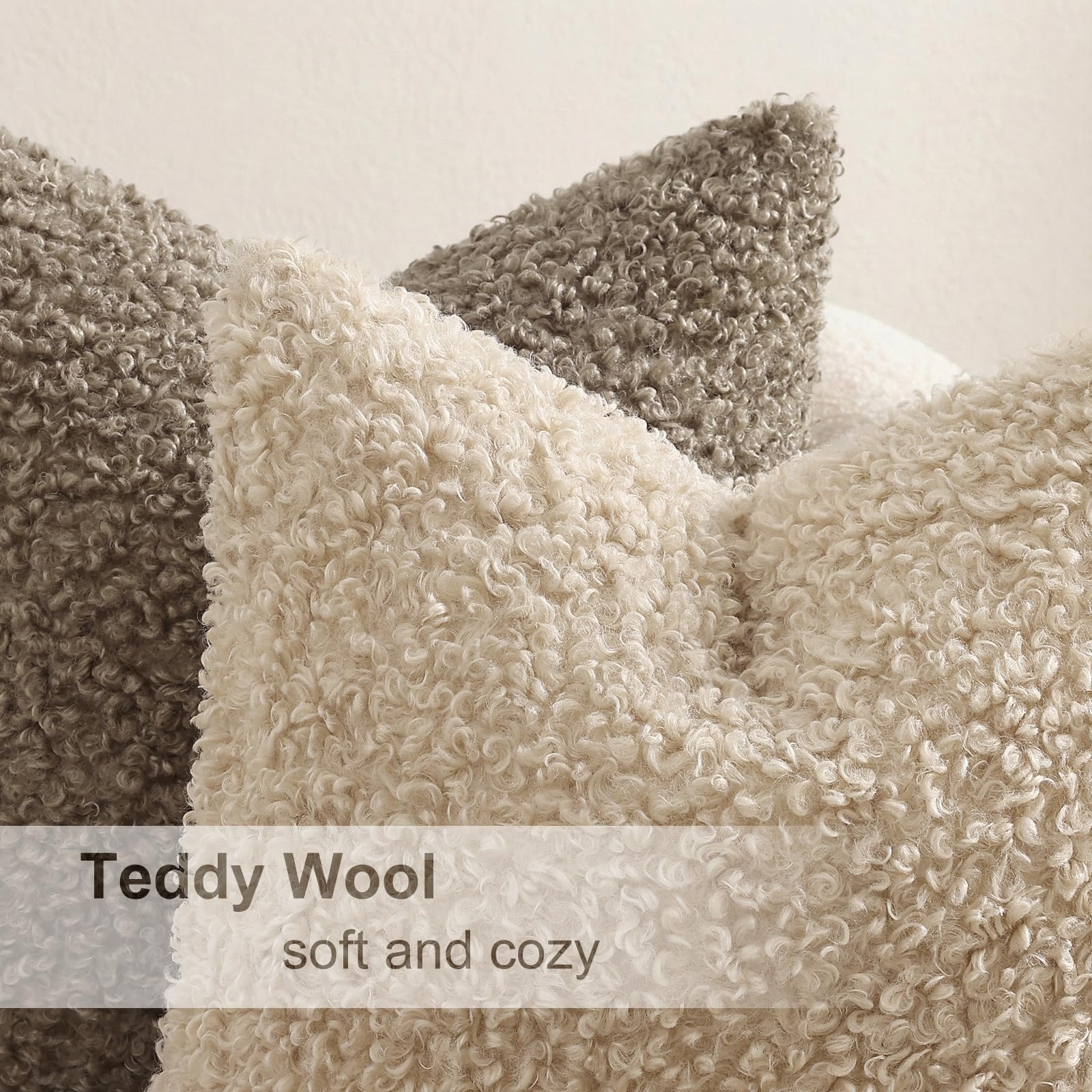 decorUhome neutral pillow cover in oatmeal tones enhances calm spaces.