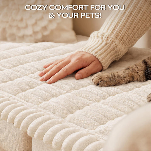 decorUhome non-slip silicone grip back keeps the cover securely in place on furniture