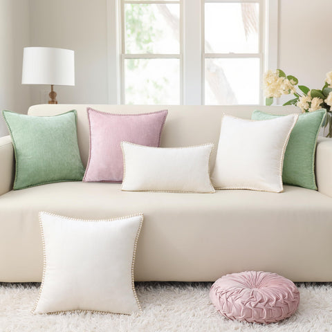 decorUhome 20x20 pillow cover set of 2 fits standard cushions.