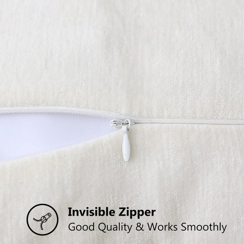 decorUhome pillow cover stitch-edge detail highlights modern farmhouse style.