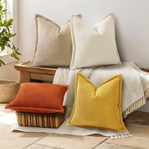 decorUhome plush corduroy pillow cover delivers soft texture for couch or bed