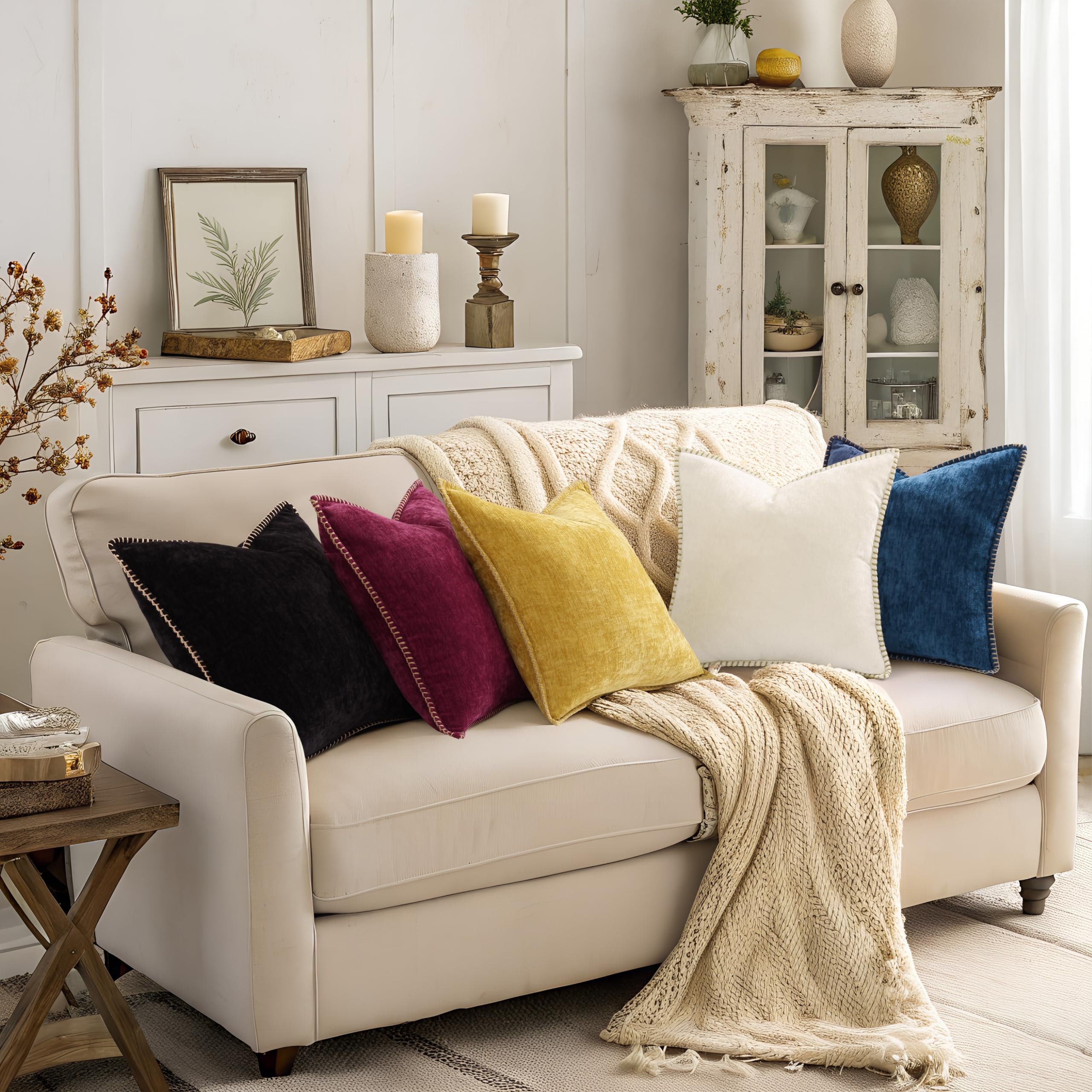 decorUhome Rhododendron 20x20 size fits standard decorative cushions.