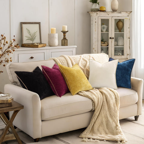 decorUhome Rhododendron 20x20 size fits standard decorative cushions.