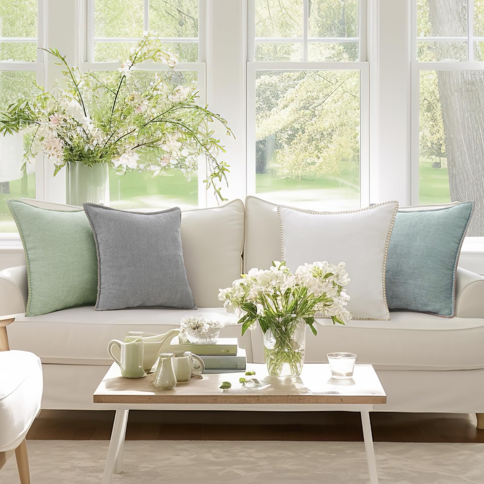 decorUhome 20x20 pillow cover is machine washable for easy care and longevity.