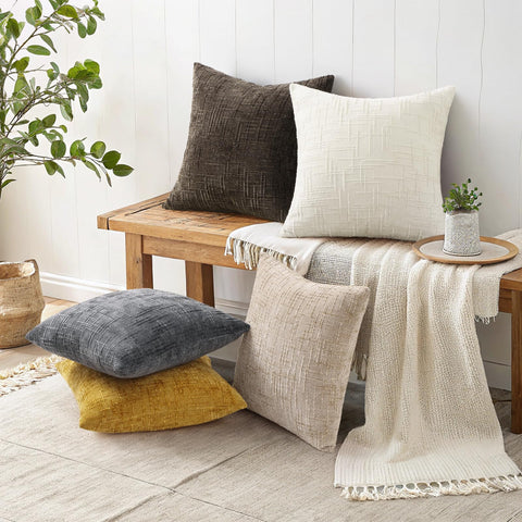 decorUhome 20x20 pillow cover with plants for cozy farmhouse vibe.
