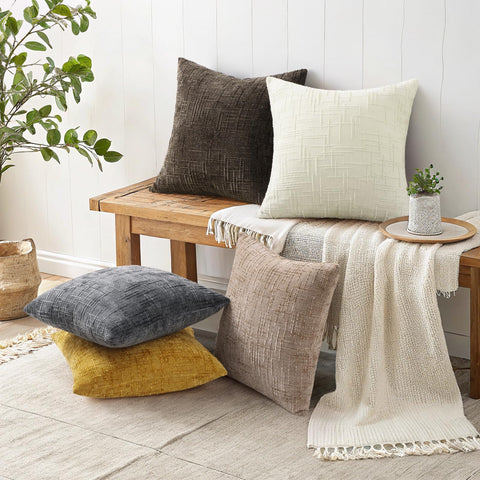 decorUhome 24x24 set of 2 pillow covers for euro shams