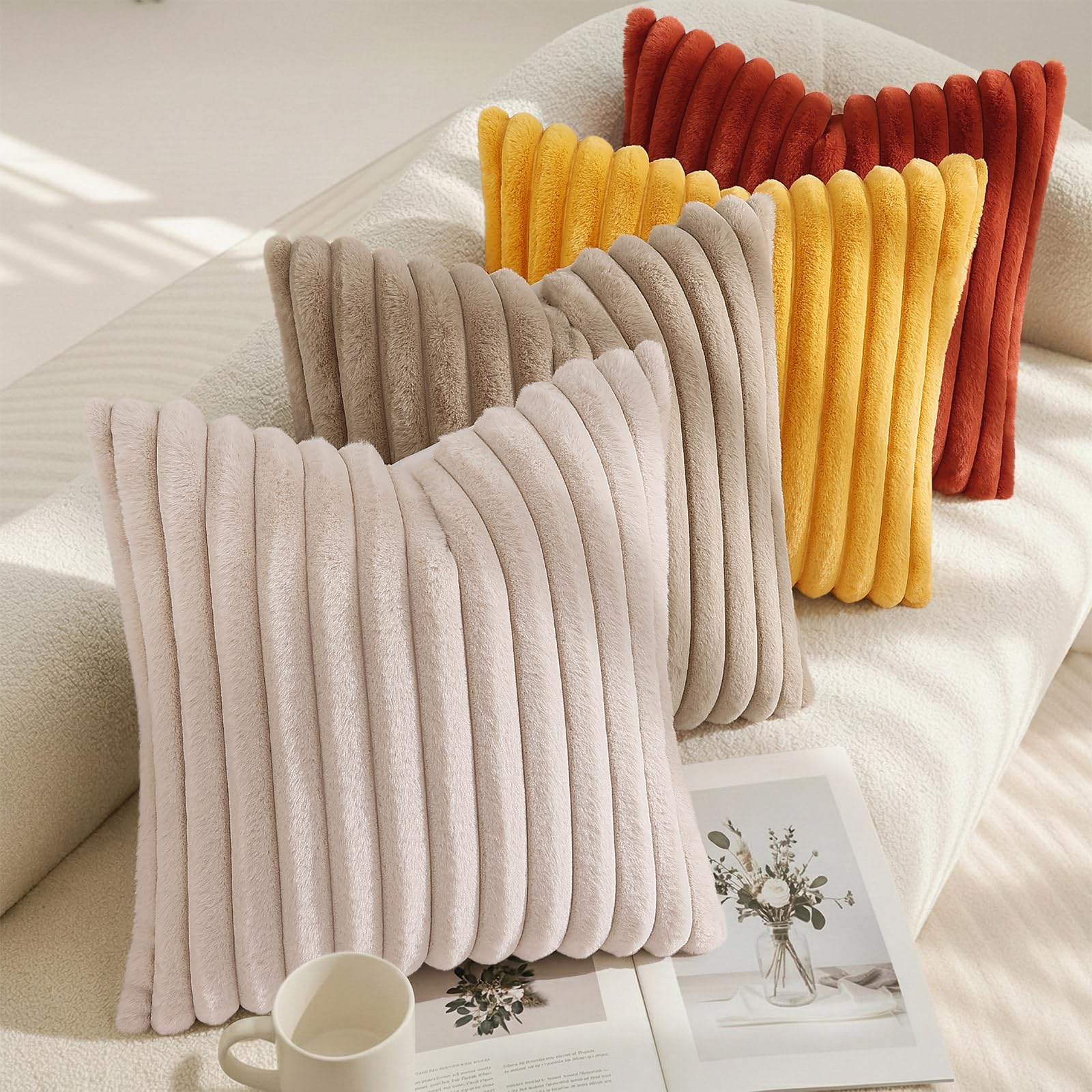 decorUhome versatile 20x20 pillow cover fits sofas, couches, and beds