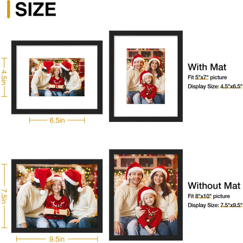 decorUhome wall collage frames create a creative memory wall.
