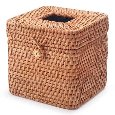 DECRAFTS tissue box cover weave detail adds rustic charm