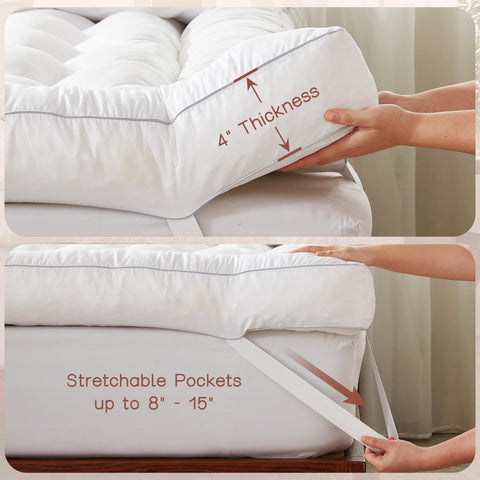 Breathable fabric on Decroom topper promoting airflow for cooler sleep
