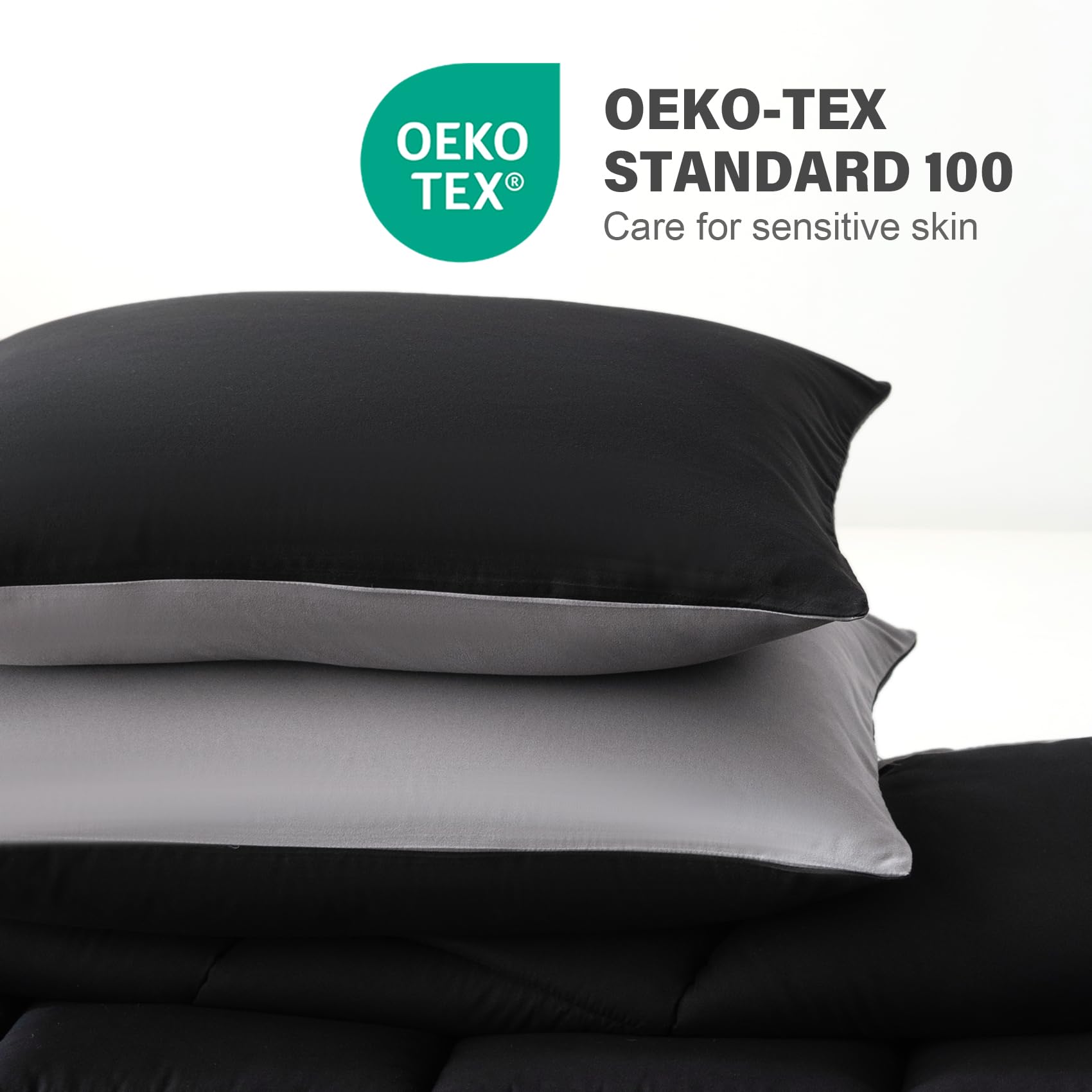 Care instructions for Decroom comforter: machine wash cold, gentle cycle