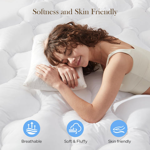 Decroom soft fluffy sleep surface enhances comfort without sinking.