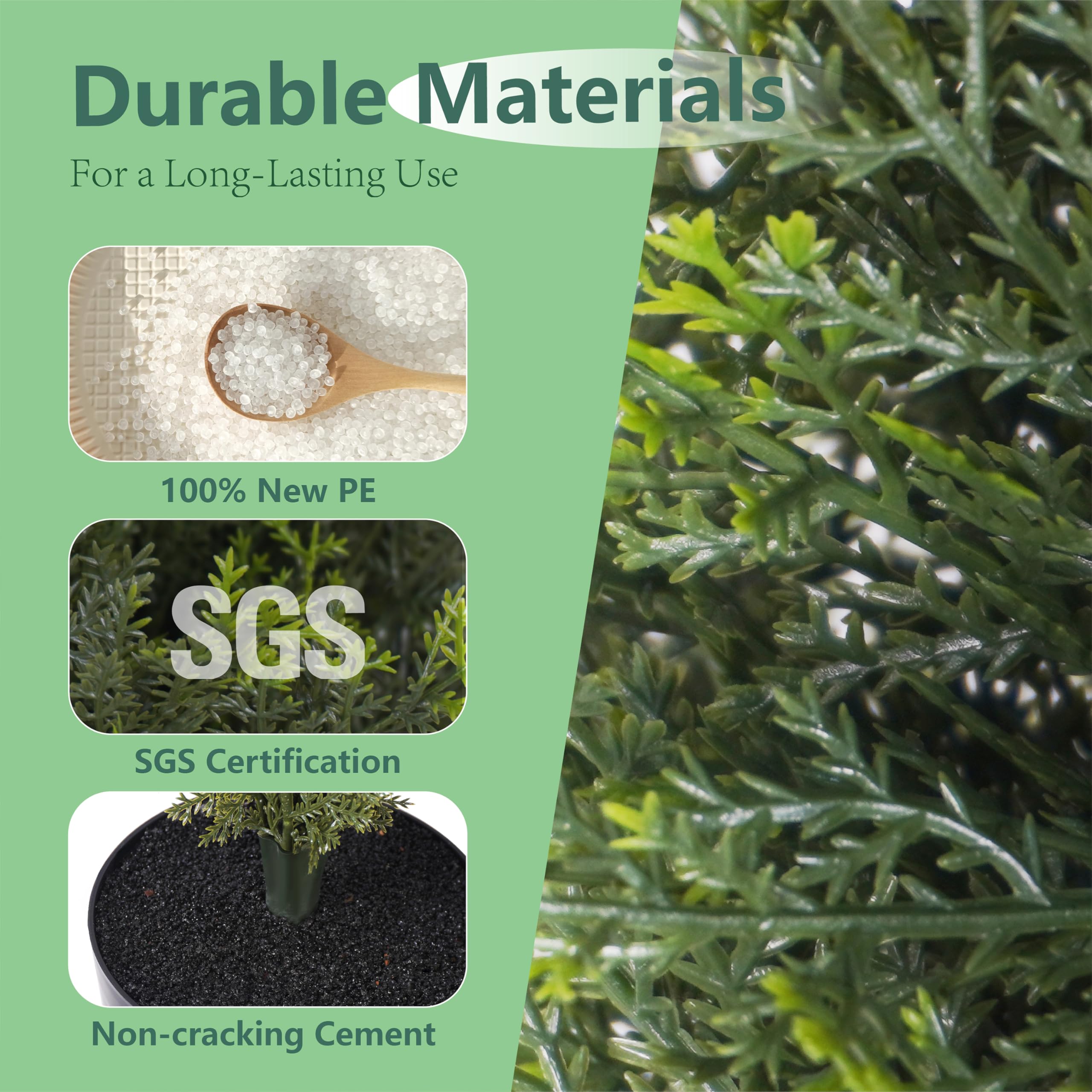 Decwin 4ft topiary is easy to assemble for a full look.
