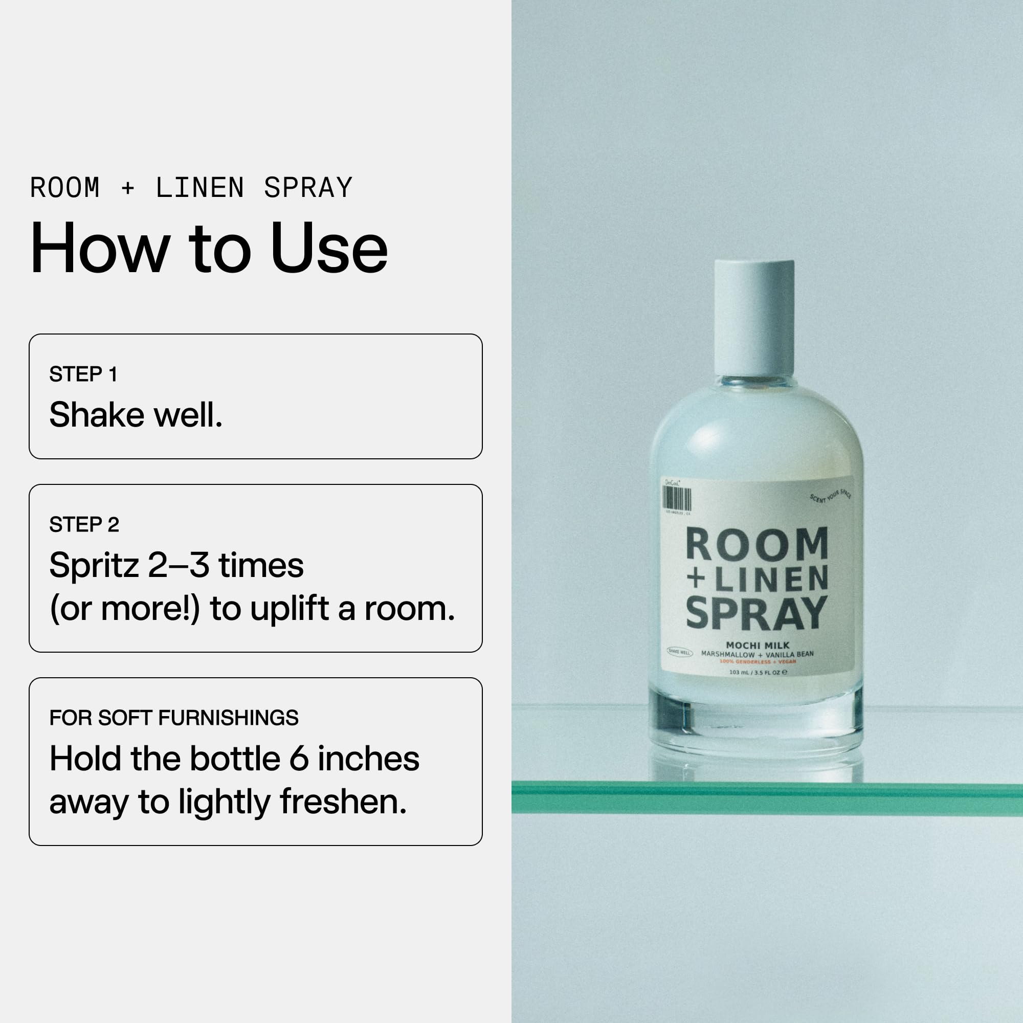 DedCool Mochi Milk closet spray delivers odor control with a gentle scent