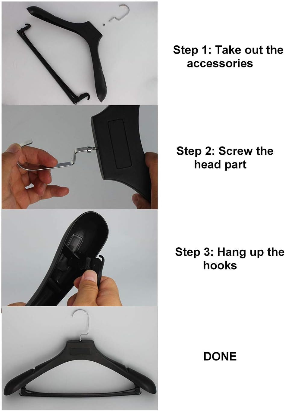 DEDU easy-assembly design for quick hanger setup