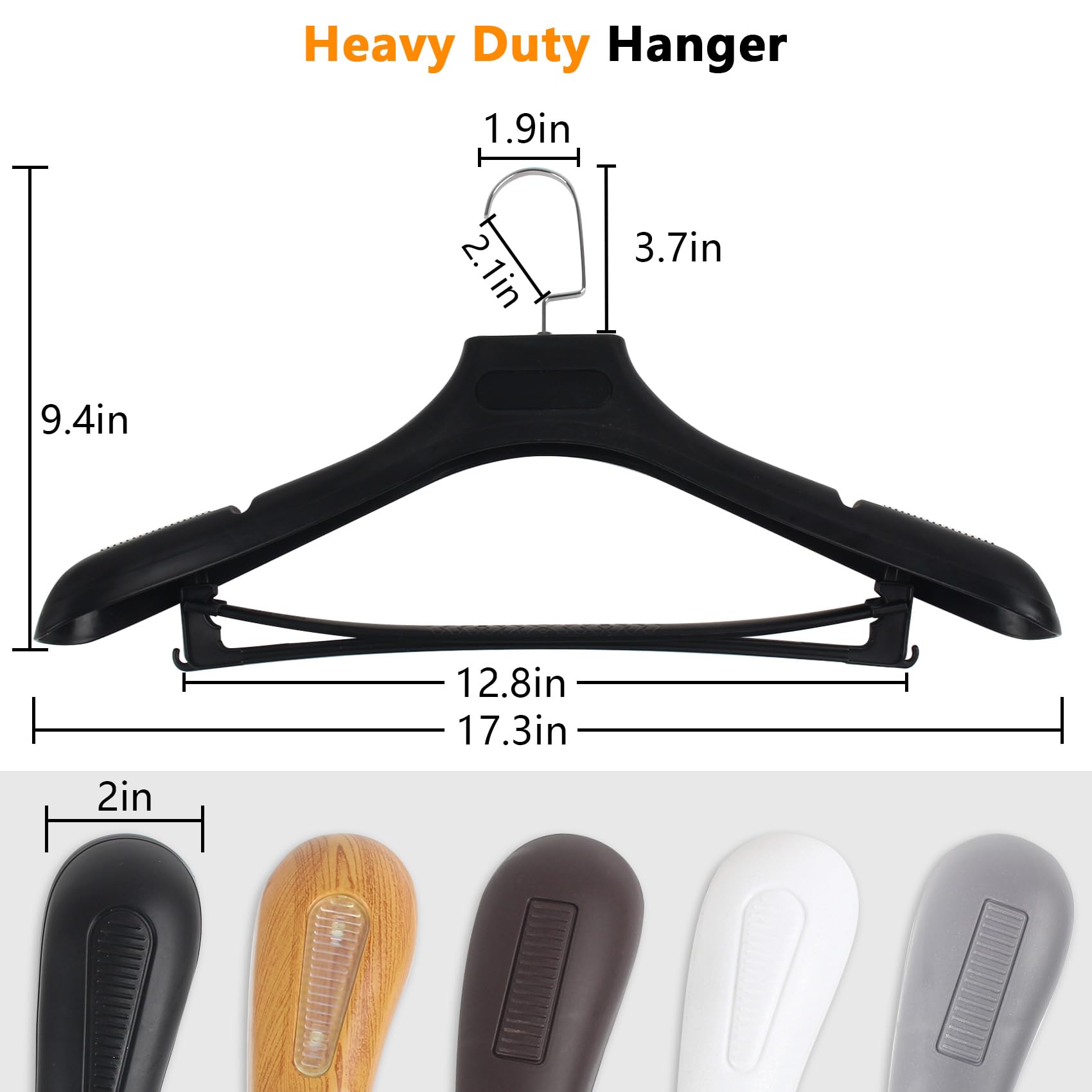DEDU plastic hanger with wide-shoulder design prevents slipping