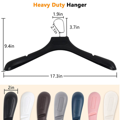 DEDU non-slip shoulder curve protects garments from creasing.