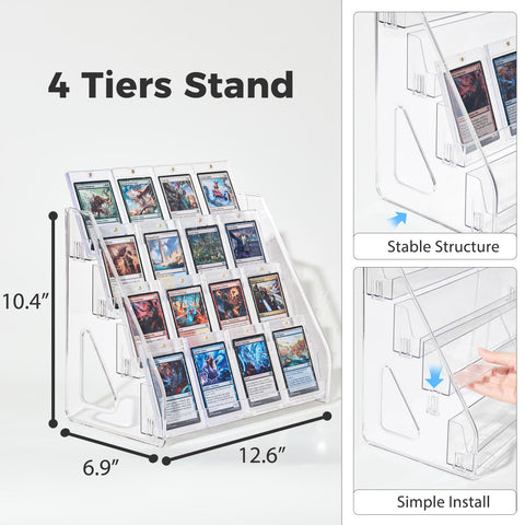 DEEIF 12-inch shelf spacing for multi-item side-by-side display.