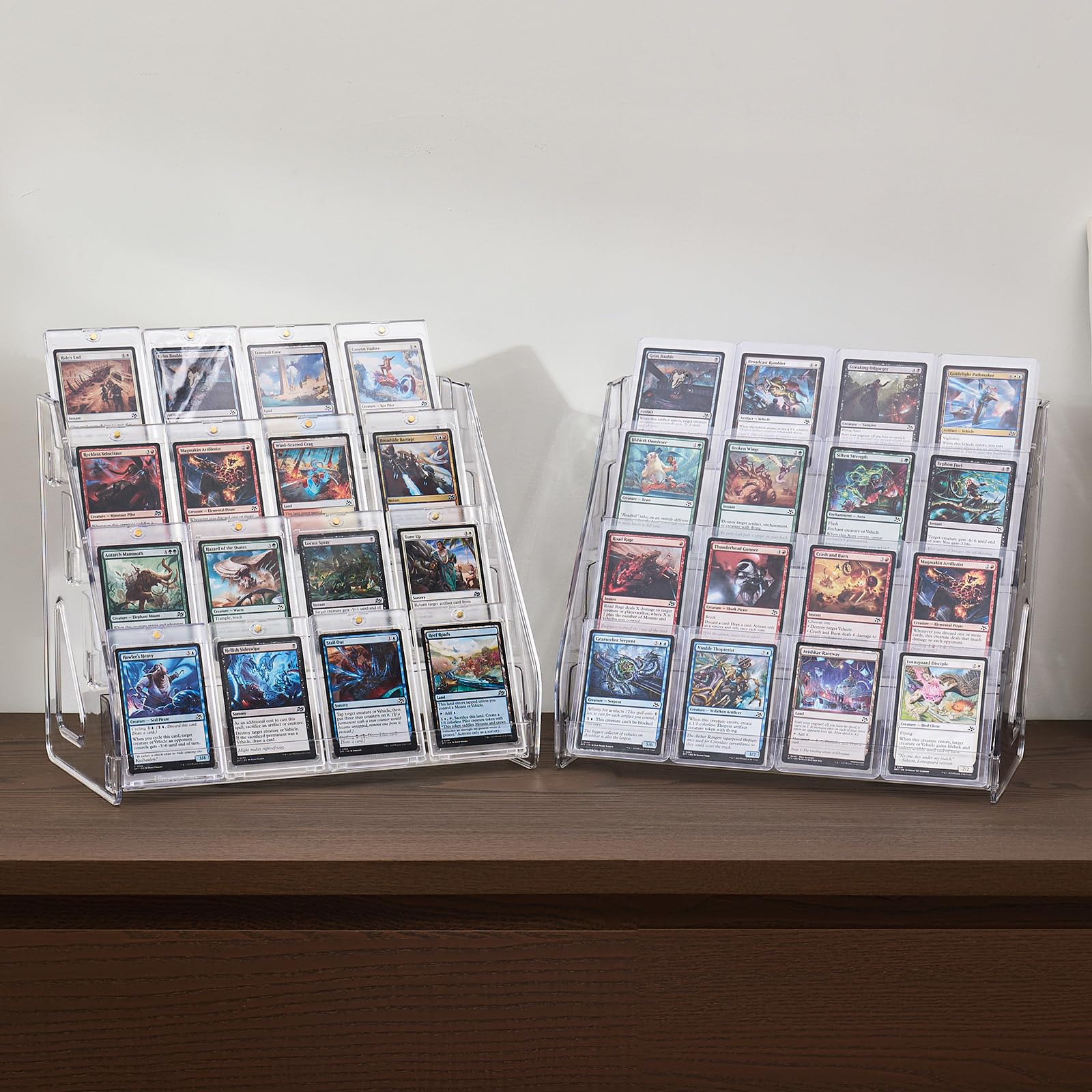 DEEIF back panel keeps cards upright with 2.4-inch height.