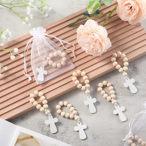 Deekin rosary beads four-inch size shown for easy pocket carry and everyday blessing.