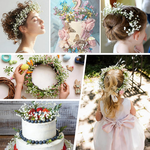 DEEMEI 20.5-inch faux stems with lush foliage for DIY bouquets.