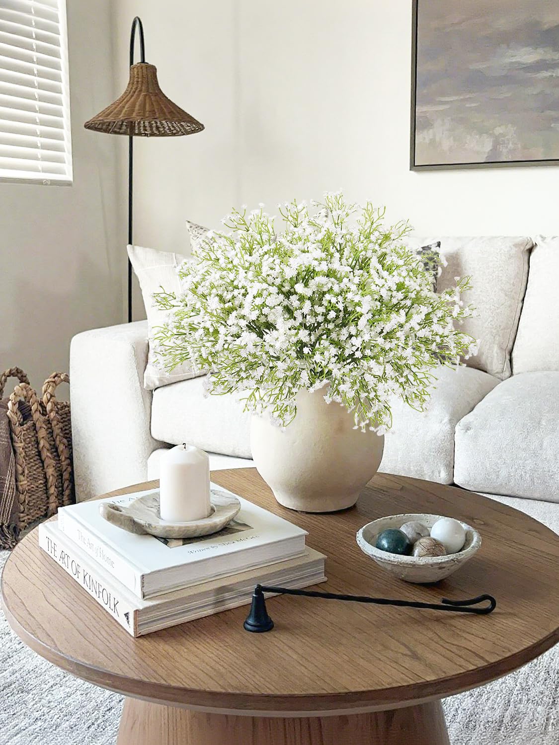 DEEMEI delicate small flower heads adding airy texture to vases.