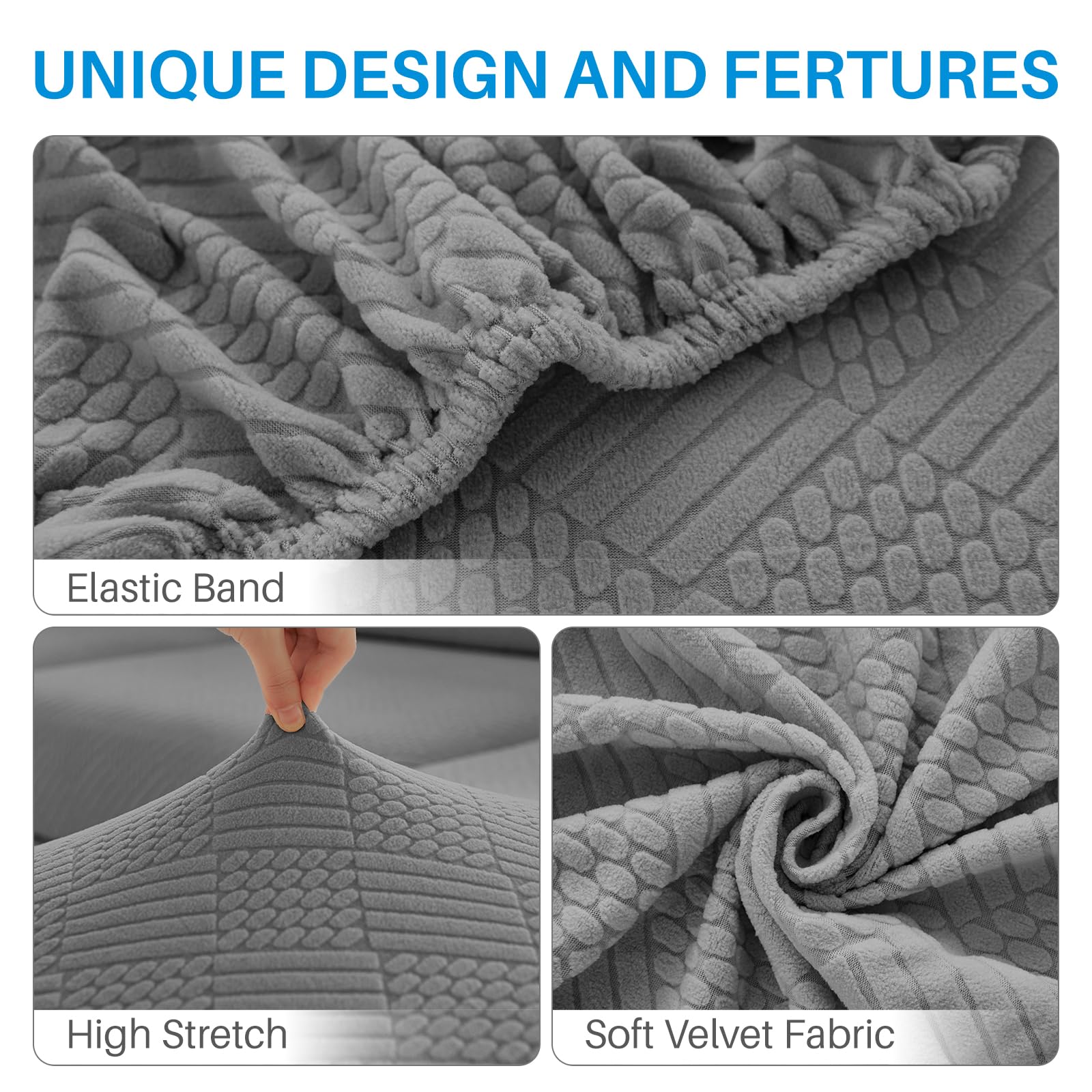 Deep Dream two cushion covers protect seat cushions and refresh the sofa