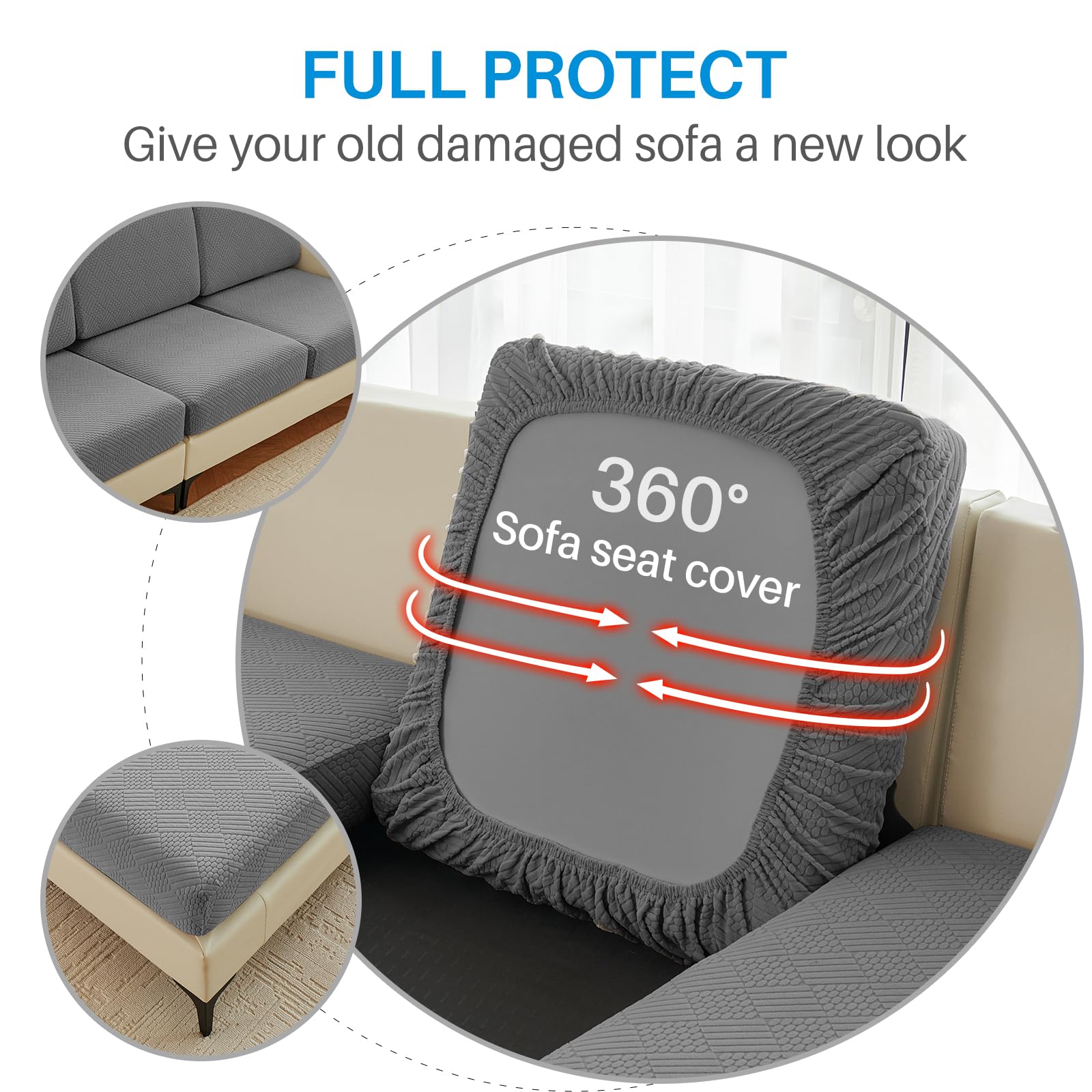 Deep Dream stretch fabric for a snug anti-slip fit