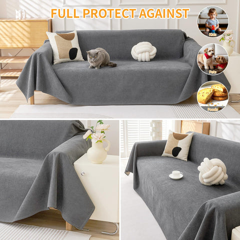 Deep Dream thickened slipcover for love seat withstands daily wear and pets.