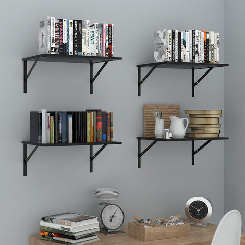 Deep Floating Wall Shelves up to 40 lbs capacity for everyday items.