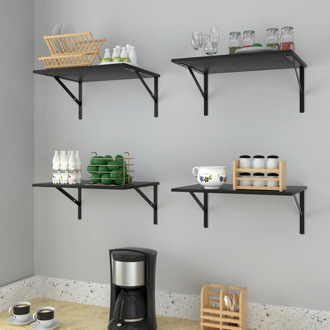 Deep Floating Wall Shelves three mounting modes to fit your decor.