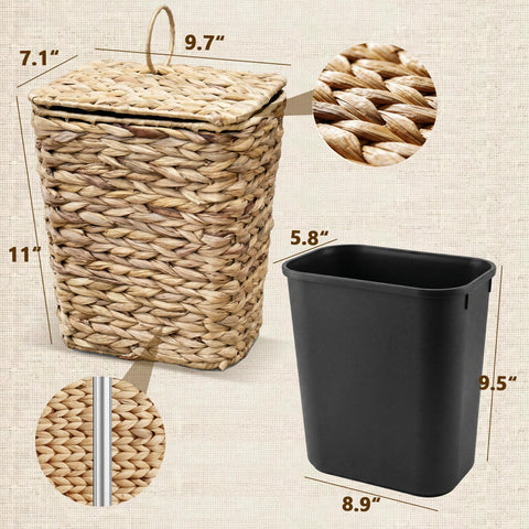 deepredcoast lid with ring handle for easy opening and discreet waste hiding