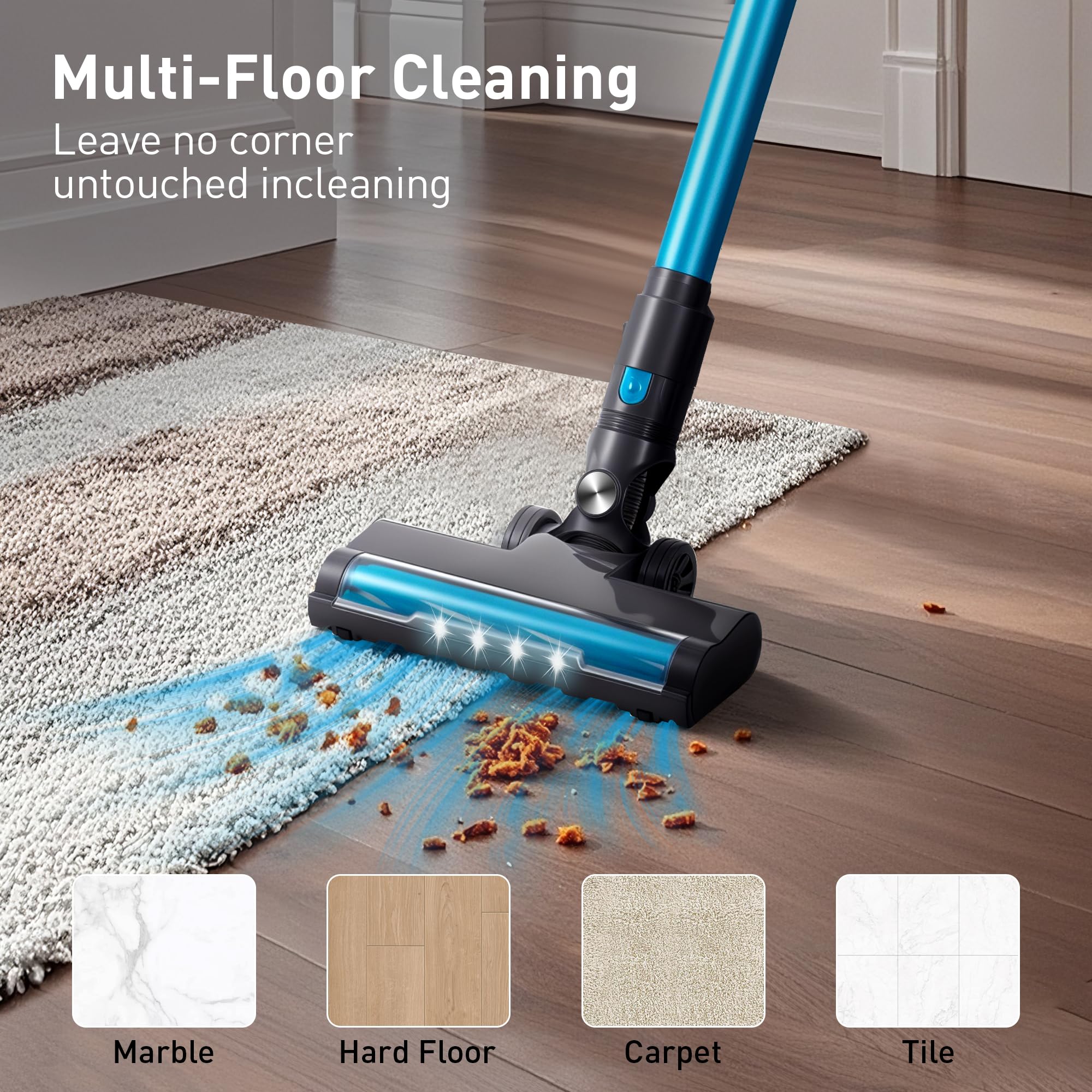 Deepvac ultra-lightweight design makes cleaning stairs effortless