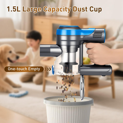 Deepvac ultra-lightweight design at 5.5 pounds for easy handling
